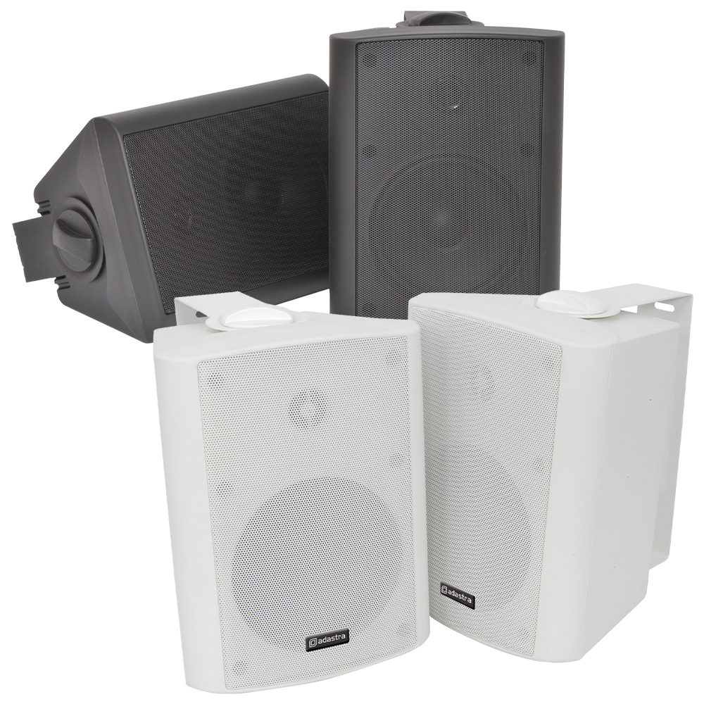 Adastra BC5 series 45W 8Ω black wall cabinet speakers (pair)