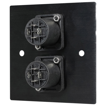 Eagle F267VS twin 4 pole speaker sockets on single gang wallplate