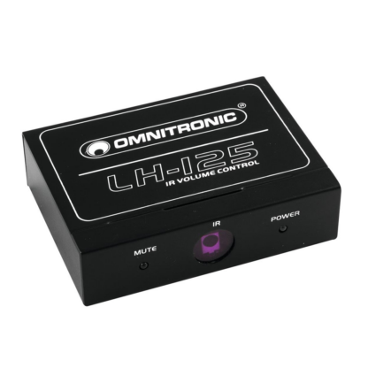 Omnitronic LH-125 stereo volume controller with IR remote control