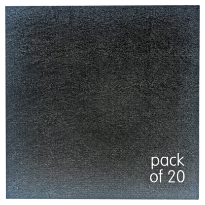 Citronic SAT12-BLACK pack of 20 black 600x600mm sound absorption tiles