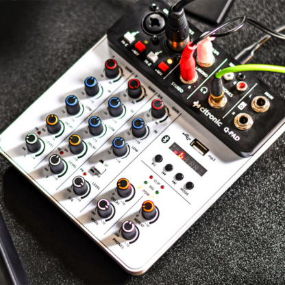 Citronic Q-PAD compact mini mixer with USB, Bluetooth and audio interface