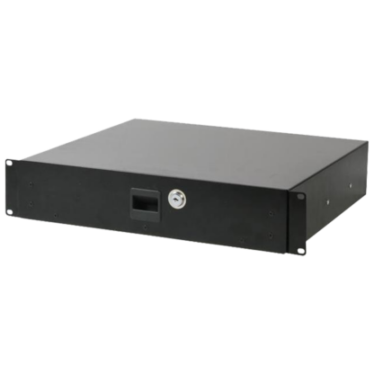 2U lockable 19" rack drawer