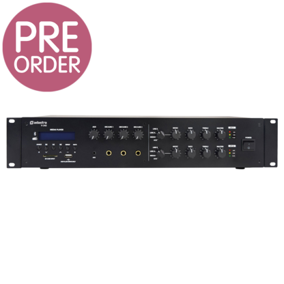 Adastra V-242 dual zone 100v 2 x 240w mixer amplifier with Bluetooth and DAB+/FM and USB/SD media player