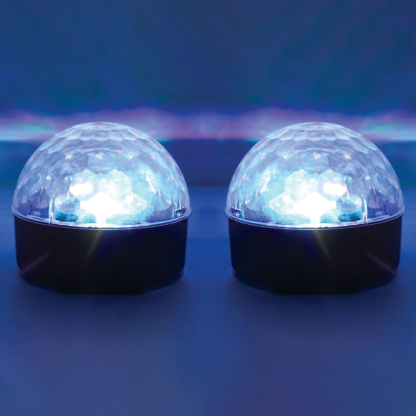 Pair of QTX Moonglow tabletop light effects