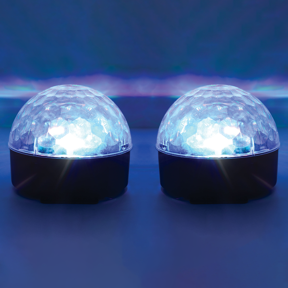 Pair of QTX Moonglow tabletop light effects